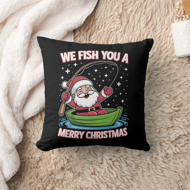 Julfiskare Fiske Den finne Coolan Jultomten Kudde (Filt)