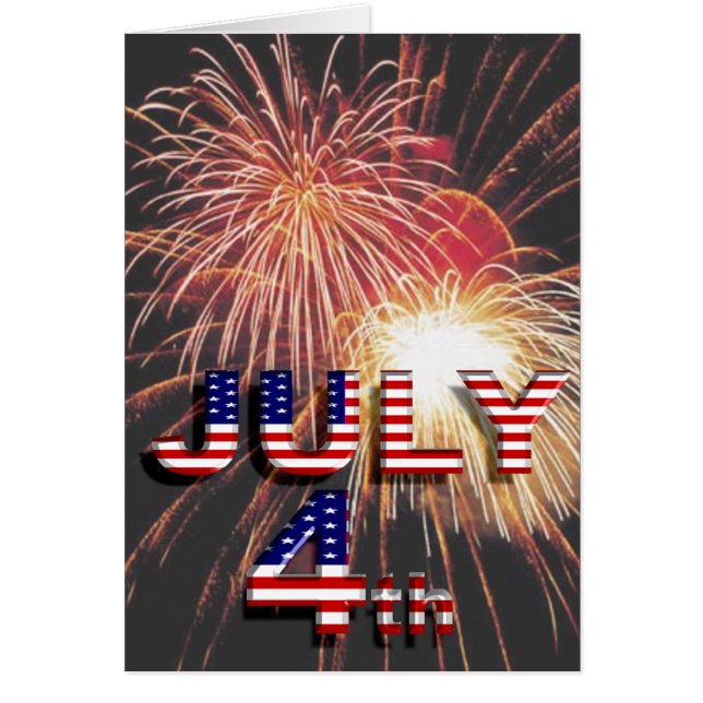 Julfjärde Fireworks Hälsningskort (Framsidan)