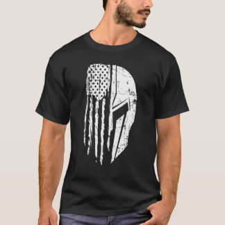 Julfjärde patriotiska Distress American US Flagga T Shirt