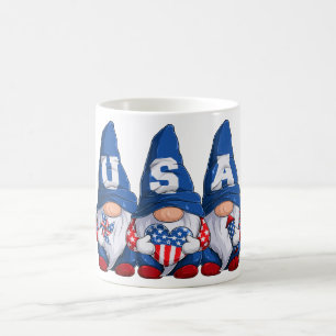 Julfjärde USA Gnomes T-Shirt Kaffemugg