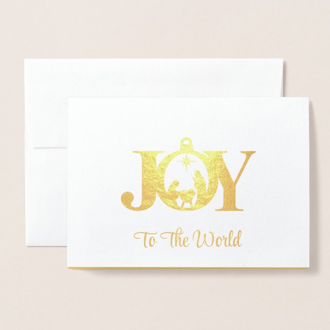 Julfjolkort Folierat Kort (Framsida med kuvert)