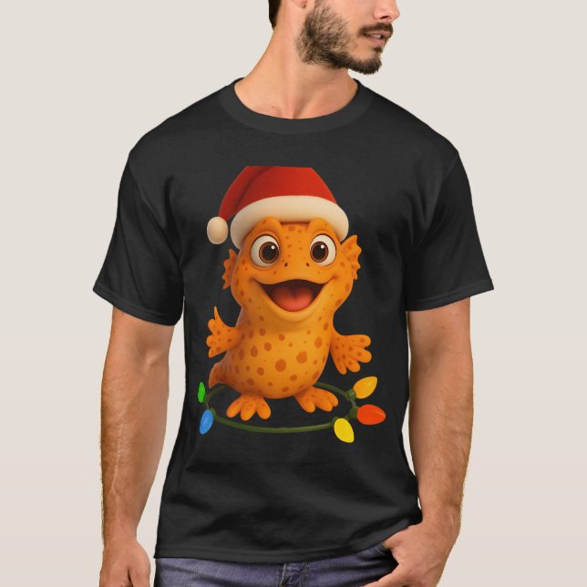 Julfläckig handfisk t shirt (Framsida)