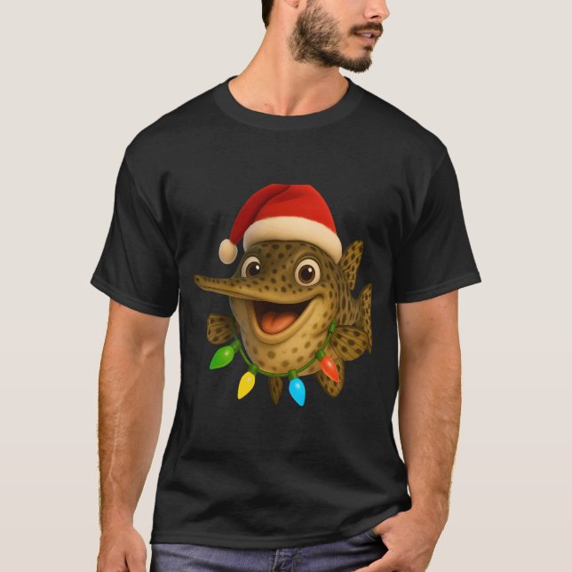 Julfläckig Näsgarnfisk T Shirt (Framsida)