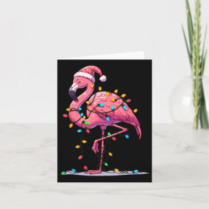 Julflamingo Älskare Santa Julafton Kvinnor Manar K Kort
