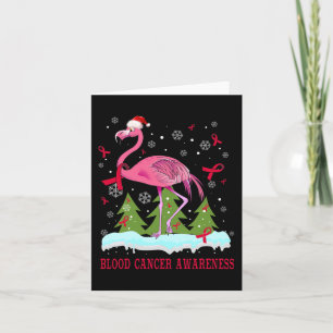 Julflamingo blodcancer medvetenhetspresent.png kort