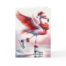 Julflamingo Ice Skating
