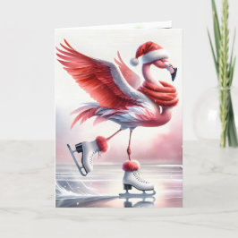 Julflamingo Ice Skating Kort
