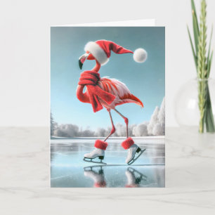 Julflamingo Ice Skating Kort