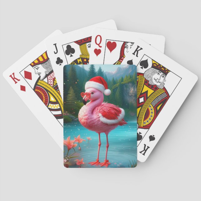 Julflamingo Jultomten-47475 Casinokort (Baksidan)