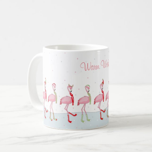 Julflamingo Kaffemugg (Framsida vänster)