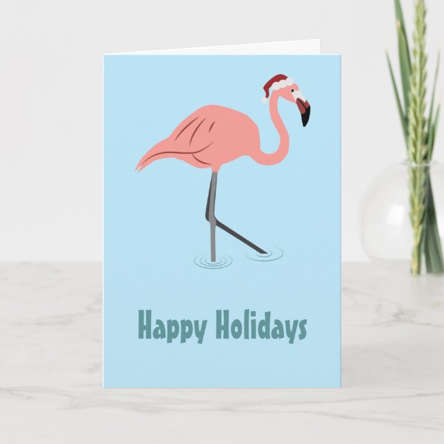 Julflamingo Kort (Framsida)