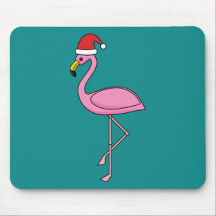 Julflamingo med Santa Hat Musmatta