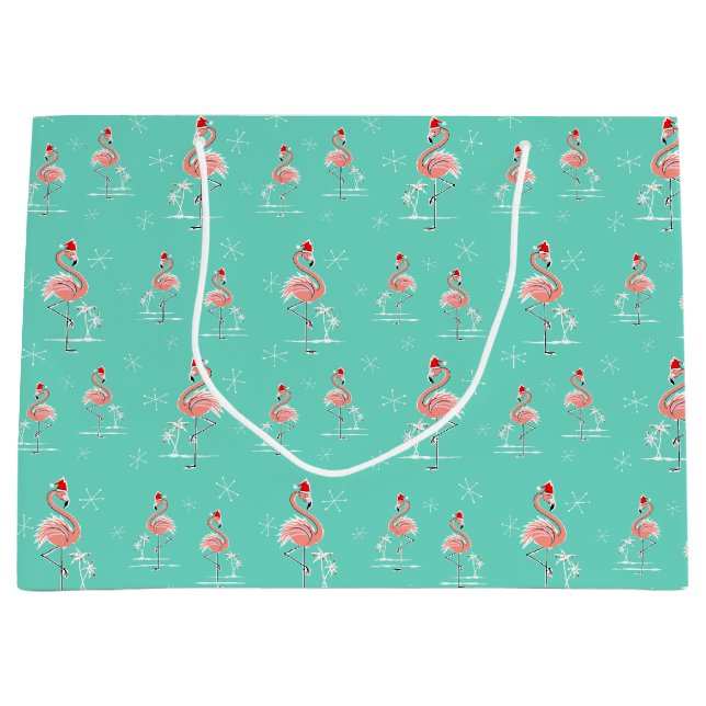 Julflamingo Multistor presentväska (Framsidan)