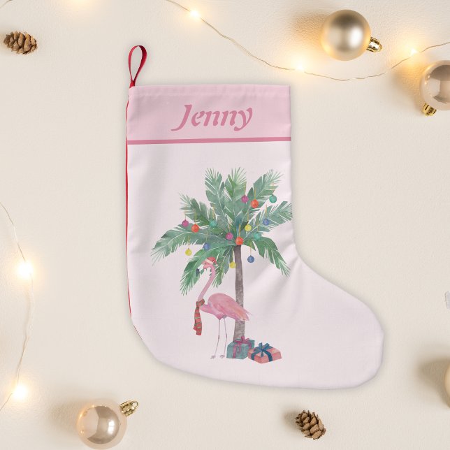 Julflamingo namn  liten julstrumpa (Skapare uppladdad)