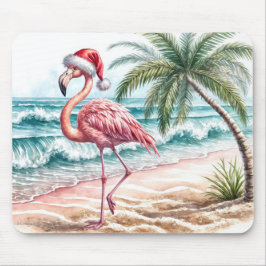 Julflamingo på en buss musmatta