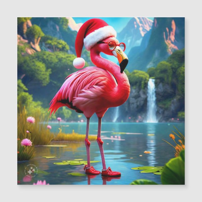 Julflamingo som tomte-47476 (Framsida)