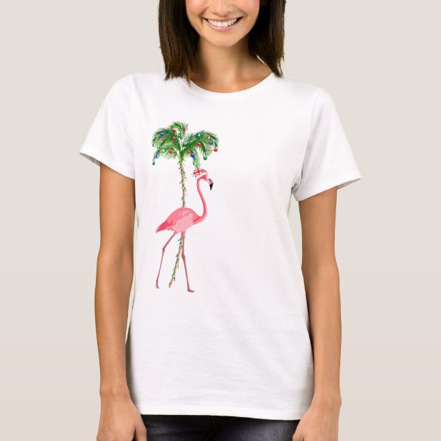 Julflamingo T Shirt (Framsida)