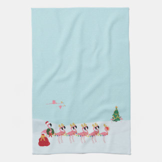 Julflamingos Kitchen Towel Kökshandduk