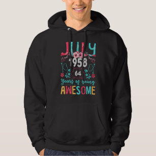 Julflicka 1958 64:e födelsedagen 64 år gammal hoodie