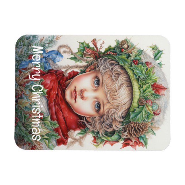 Julflicka Anpassningsbar 11 av 25 Magnet (Horisontell)