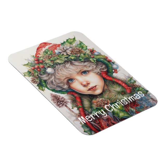 Julflicka Anpassningsbar 14 av 25 Magnet (Högersidan)