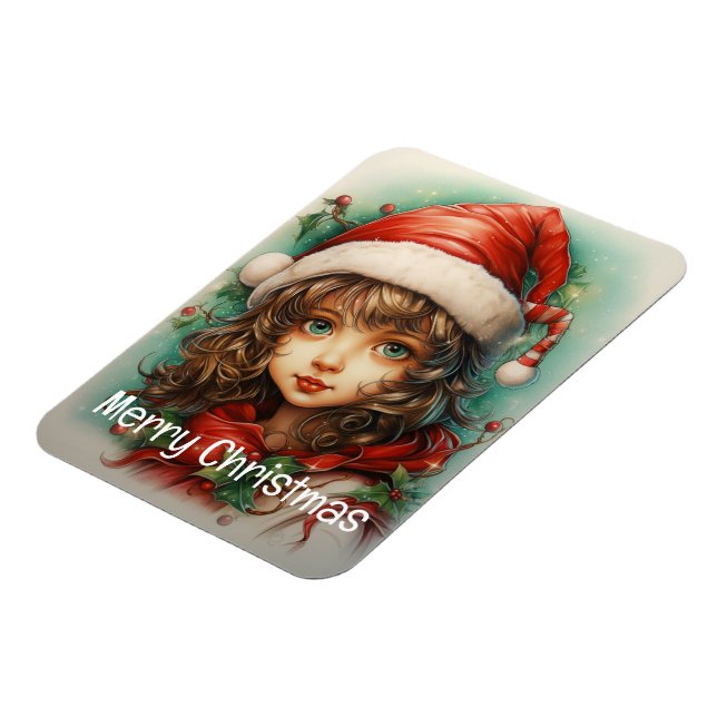 Julflicka Anpassningsbar 1 av 25 Magnet (Vänstra Sidan)