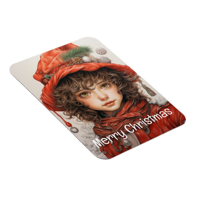Julflicka Anpassningsbar 2 av 25 Magnet (Högersidan)
