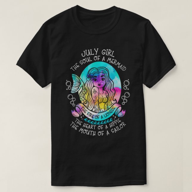 Julflicka en Sjöjungfrus själ T Shirt (Design framsida)