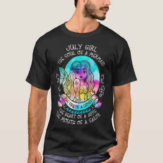 Julflicka en Sjöjungfrus själ T Shirt