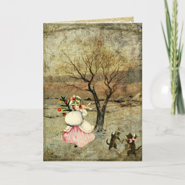 Julflicka Helgkort (Framsida)