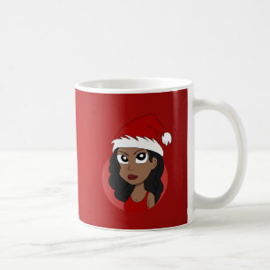 Julflickatecknad Kaffemugg