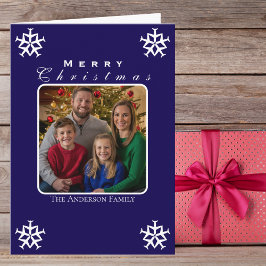 Julflygplan Snowflake Photo Funny Anpassningsbar Kort