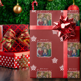 Julflygplan Snowflake Photo Funny Anpassningsbar Presentpapper