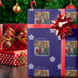 Julflygplan Snowflake Photo Funny Anpassningsbar Presentpapper