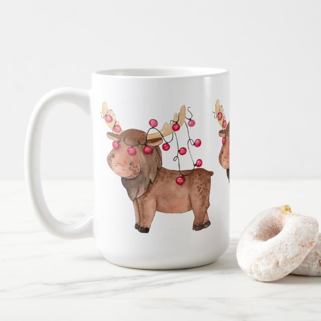 Julflyttal med Ljus Kaffemugg (Med munk)