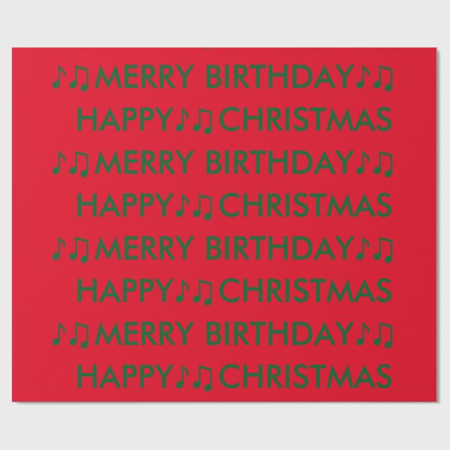 Julfödelsedag Presentpapper (Platt)