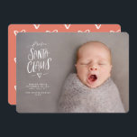 Julfödelsedag Santa Baby Nyfödd bebis Inbjudningar<br><div class="desc">Julfödelsedag Santa Baby Nyfödd bebis</div>