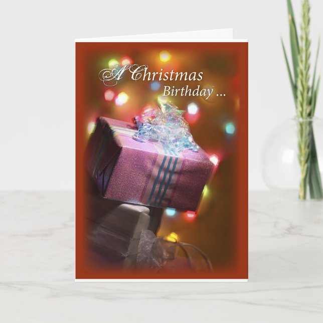 Julfödelsedaggåva Helgkort (Framsida)