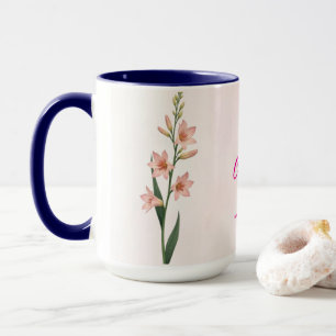 Julfödelsemånad Flower Coffee Mugg