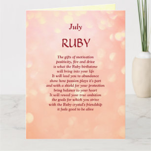 Julfödelsetalsten Ruby Hälsning Kort