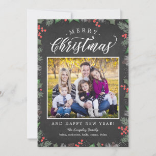 Julfoliage EDITABLE BAKGRUND Helgdag Card Julkort