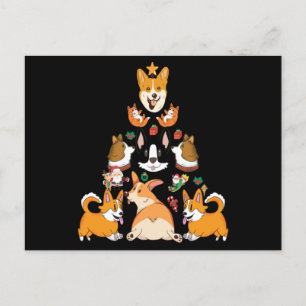 Julfonen Corgi Julafton Träd Hund älskare Gift Vykort