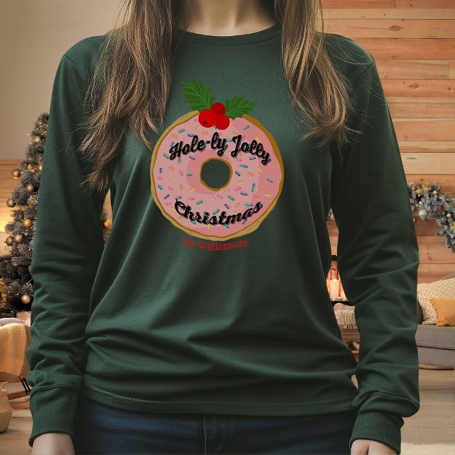 Julfonen Donut Wandealize Personalize T Shirt (Skapare uppladdad)