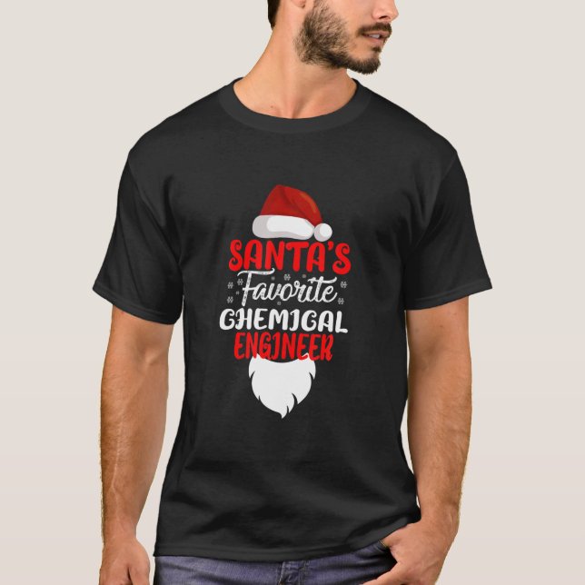 Julfonen Favorite Chemical Ingenjör jul T Shirt (Framsida)