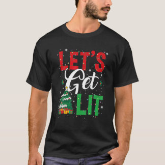 Julfonen Pajamas Låt oss Hämta Lit Drinking Chr T Shirt