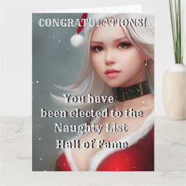 Julfonens Novelty NORGHTY LIST HALL AV FAME Kort