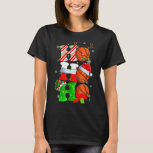 Julfonny Ho Ho Ho Basketball Pajama Santa L T Shirt