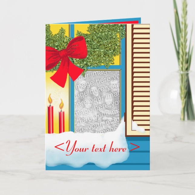 JULFÖNSTERkort Helgkort (Framsida)