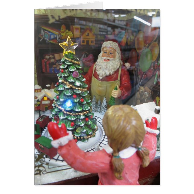 Julfönstret Hälsningskort (Framsidan)