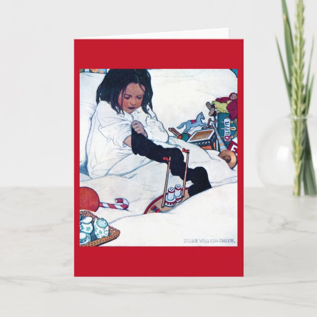 Julförberedelser, Jessie Willcox Smith Kort (Framsida)